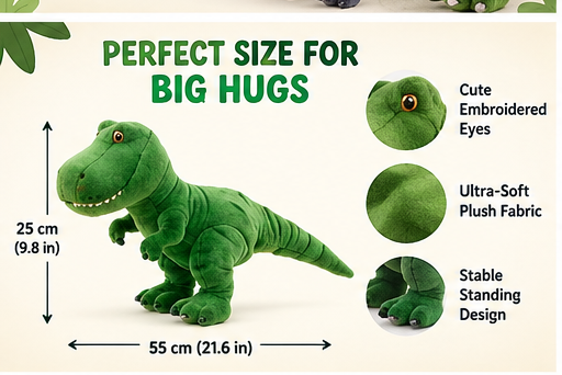 T-Rex Buddy™ – Ultra-Soft Plush Dinosaur Toy for Kids