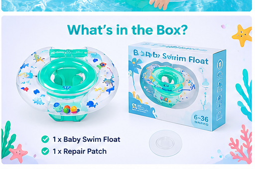 Baby Pool Float™ – Double Airbag Safety Seat for Infants 6–12 Months