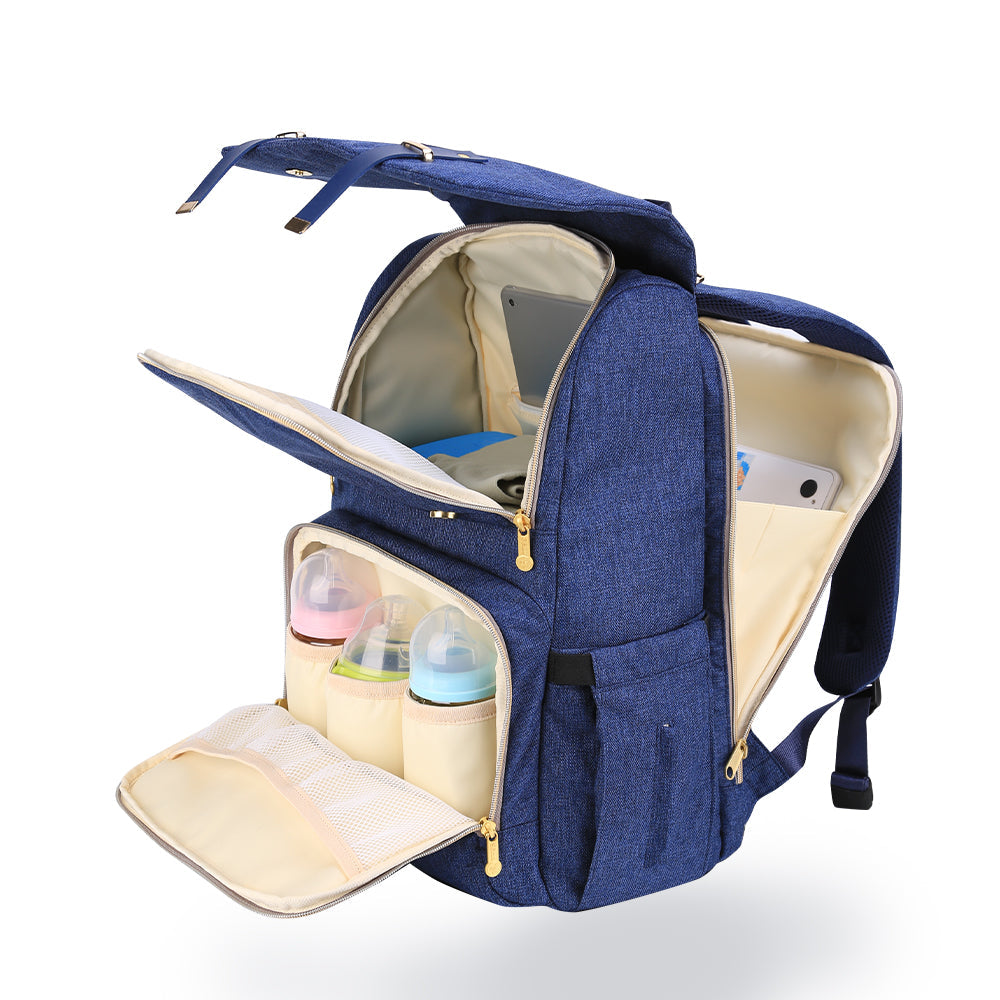 π UrbanTote Canvas Diaper Backpack πΌ β Durable & Stylish Baby Bag for On-the-Go Moms