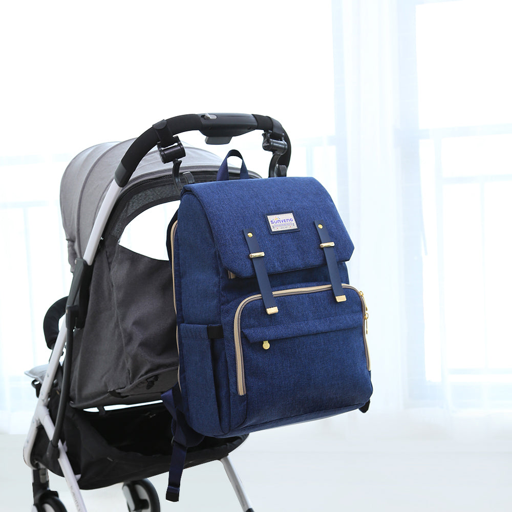 π UrbanTote Canvas Diaper Backpack πΌ β Durable & Stylish Baby Bag for On-the-Go Moms