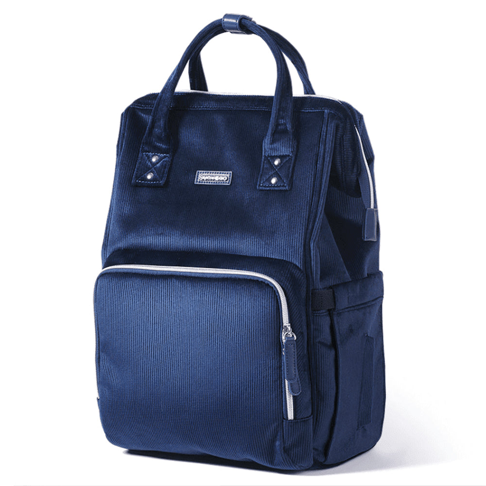 ๐ CozyCord Corduroy Diaper Backpack ๐ผ โ Stylish & Durable Baby Bag for Modern Parents