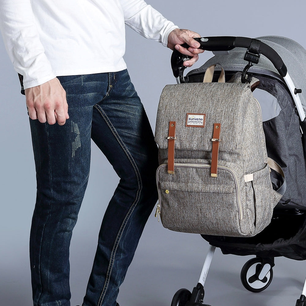 π UrbanTote Canvas Diaper Backpack πΌ β Durable & Stylish Baby Bag for On-the-Go Moms