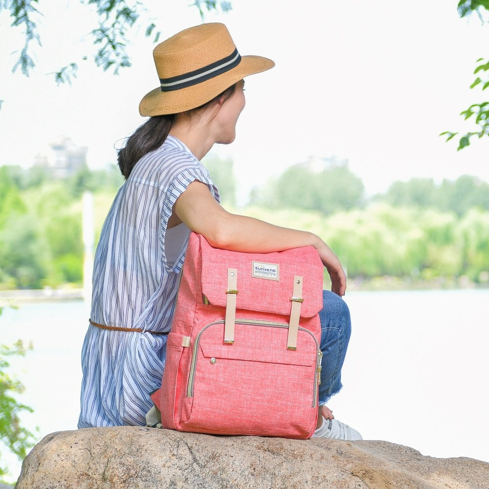 π UrbanTote Canvas Diaper Backpack πΌ β Durable & Stylish Baby Bag for On-the-Go Moms