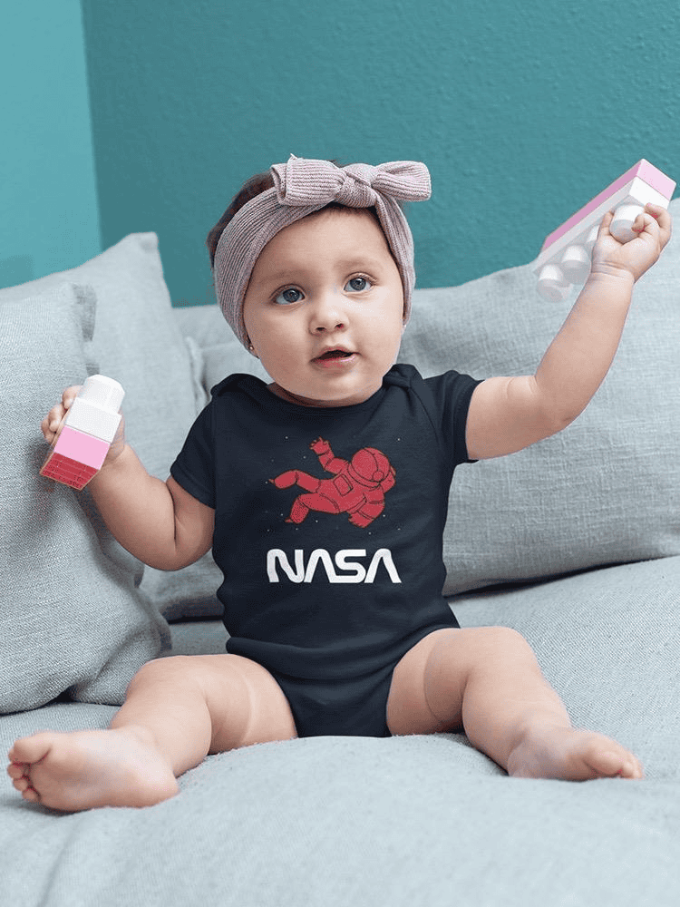 Nasa Astronaut Silhouette Bodysuit -NASA Designs - The Little Big Store