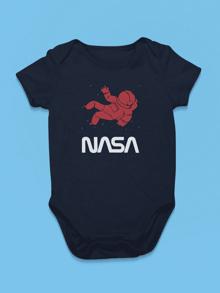 Nasa Astronaut Silhouette Bodysuit -NASA Designs - The Little Big Store