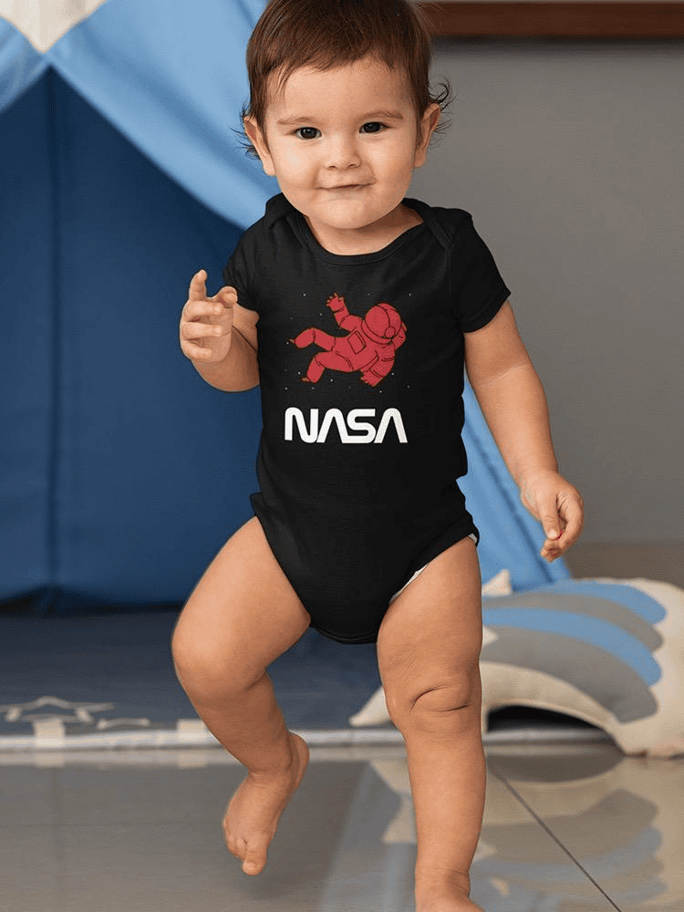 Nasa Astronaut Silhouette Bodysuit -NASA Designs - The Little Big Store