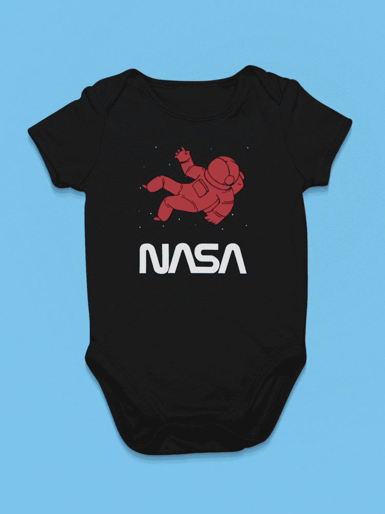Nasa Astronaut Silhouette Bodysuit -NASA Designs - The Little Big Store