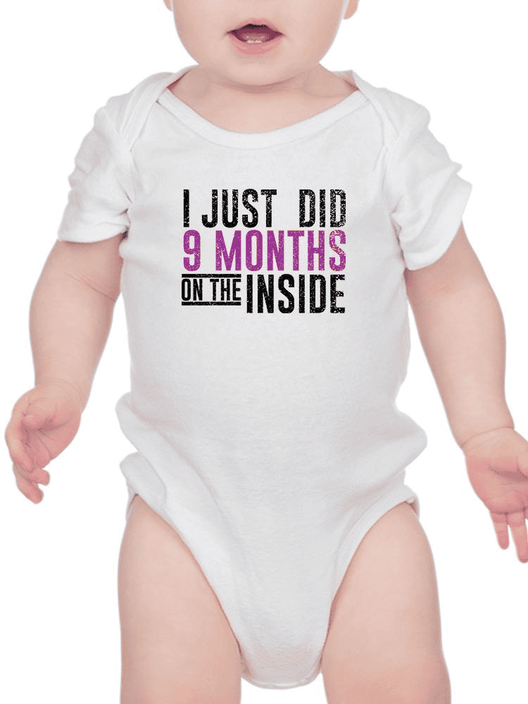 9 Months On The Inside Bodysuit -SmartPrintsInk Designs - The Little Big Store