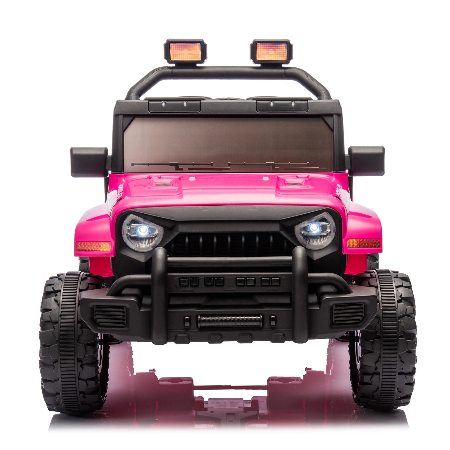 12V Kids Ride On Electric Car W/Parents Control,Dual drive, Four-wheel Suspension,With music,Bluetooth,MP3,USB,with headlights, steering wheel quick release,Slow start for Kids Aged 2-4. - The Little Big Store