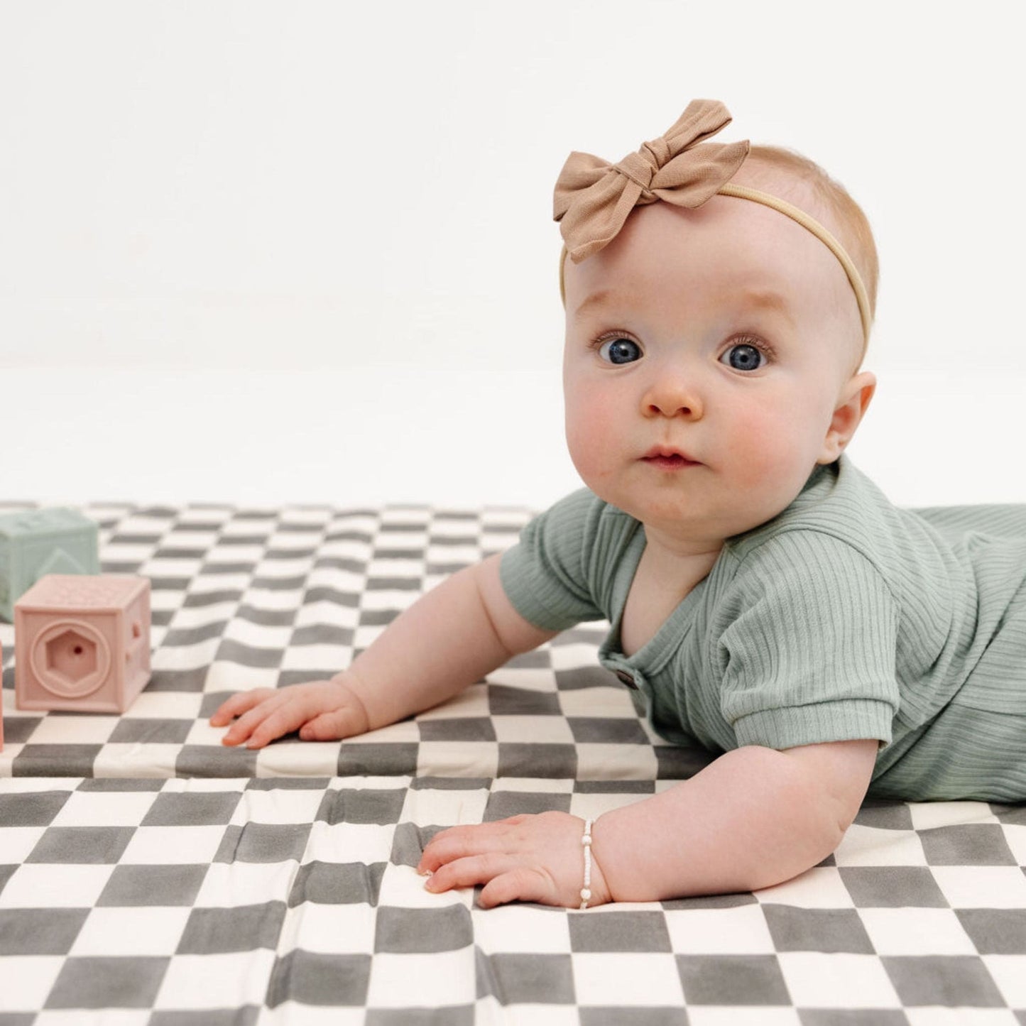 Checker Pepper Organic Cotton Mat - The Little Big Store