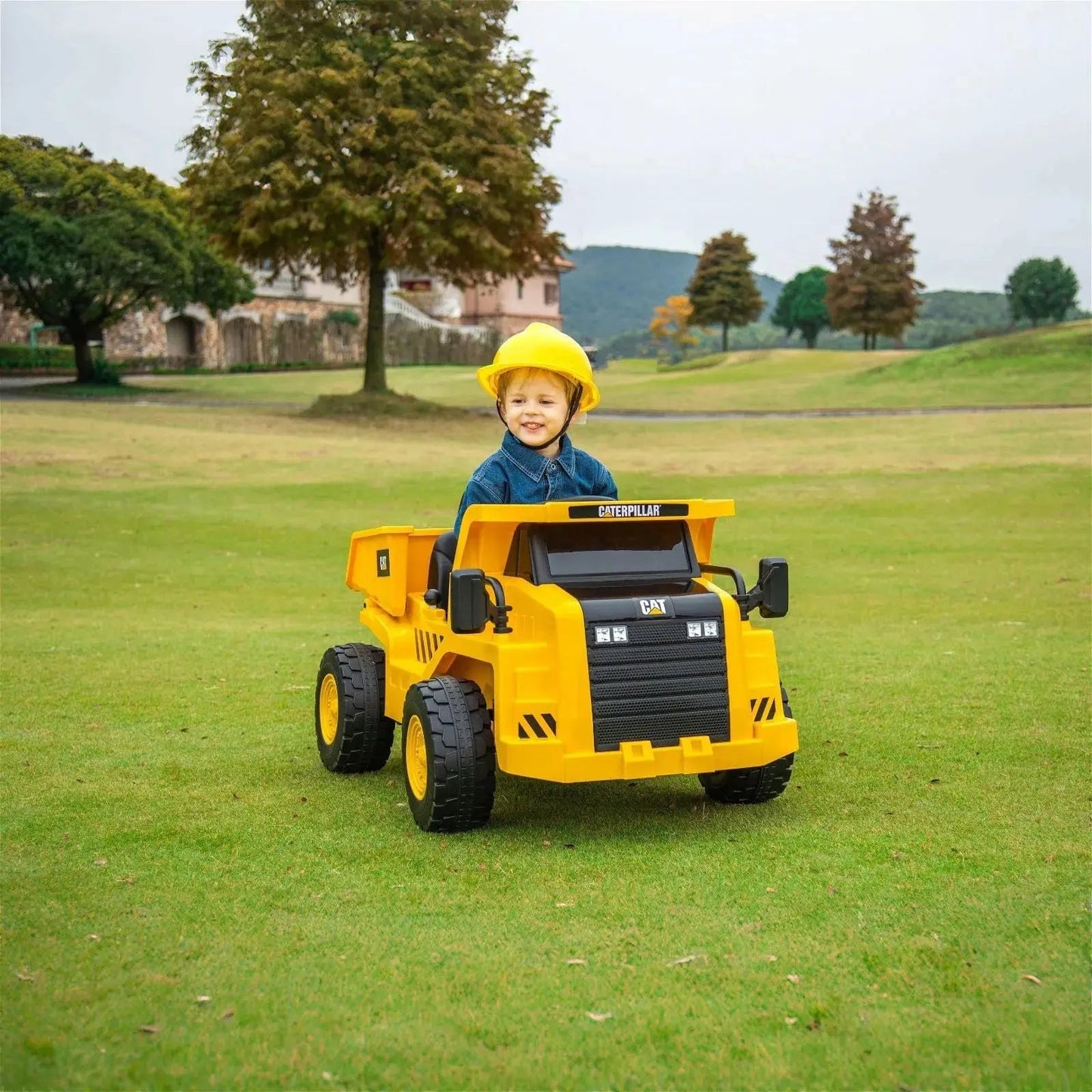 🚧 CAT 12V Kids Ride-On Dump Truck with Remote Control & Realistic Construction Features 🚧