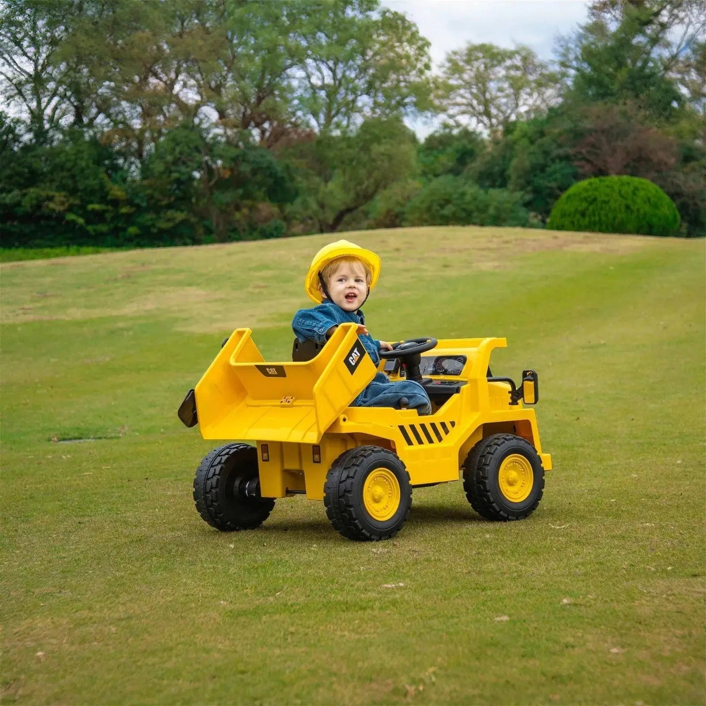 🚧 CAT 12V Kids Ride-On Dump Truck with Remote Control & Realistic Construction Features 🚧