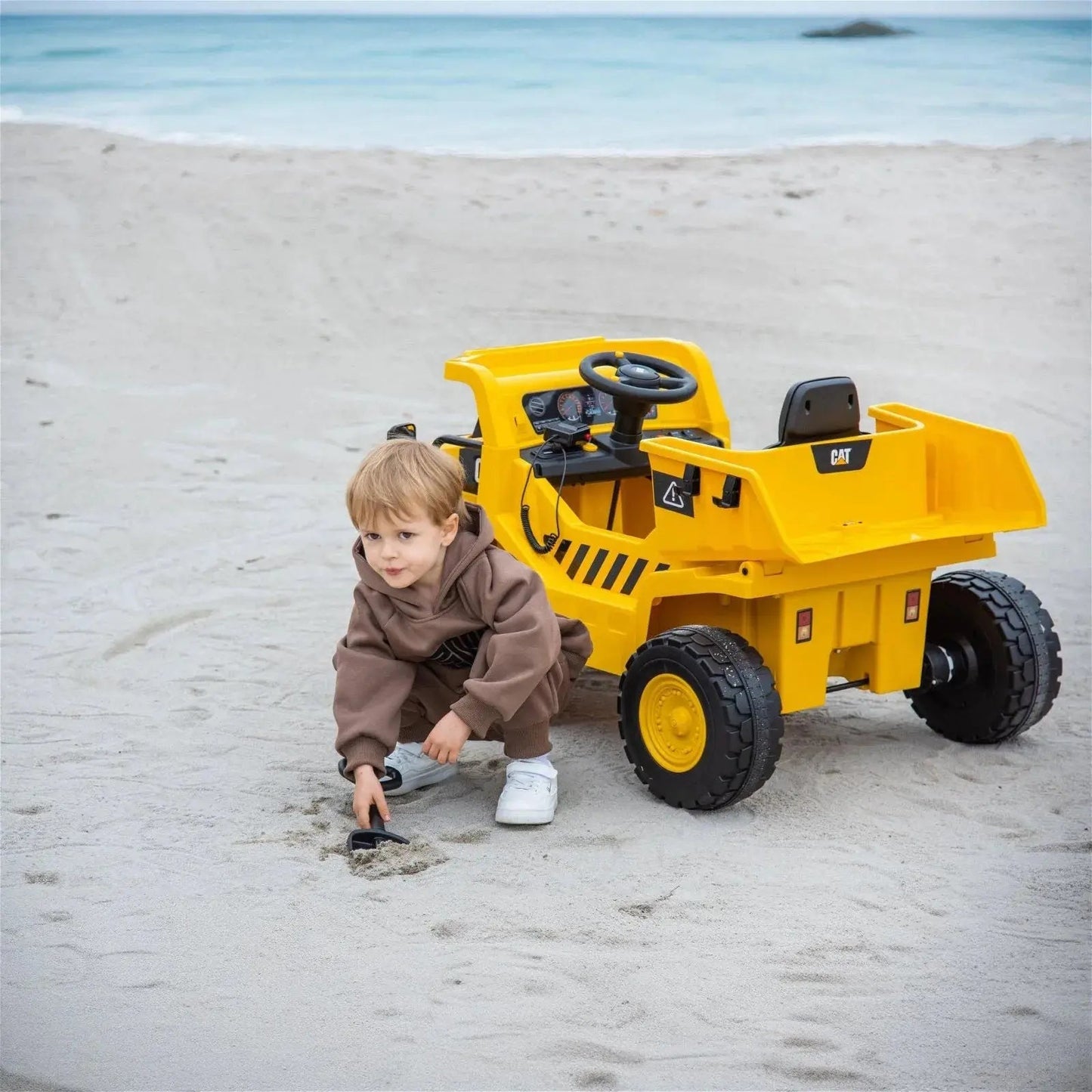 🚧 CAT 12V Kids Ride-On Dump Truck with Remote Control & Realistic Construction Features 🚧
