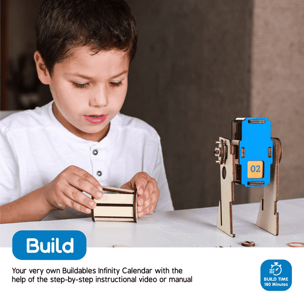 Buildables Infinity Calendar - Step By Step Kids Build Their Own Cryptic Calendar - The Little Big Store
