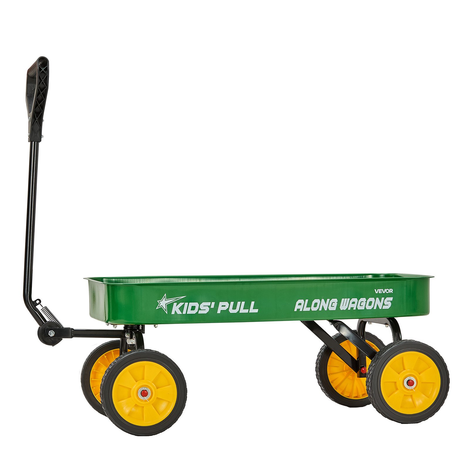 Kids Pull-Along Wagon Cart – 39 Inch All-Terrain Utility Wagon (Green)