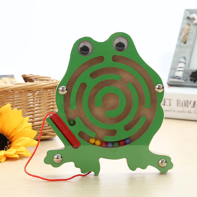 🧲 Woodland Maze Quest – Magnetic Drawing Toy for Cognitive Skills! 🌲🎨