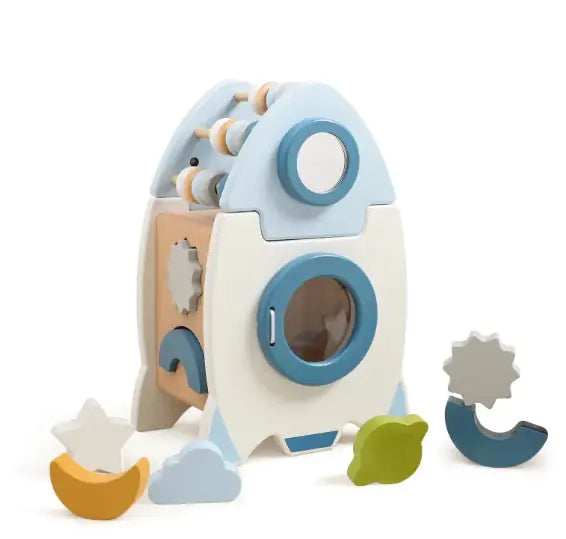 Montessori Wooden 5-in-1 Educational Toy - The Little Big Store