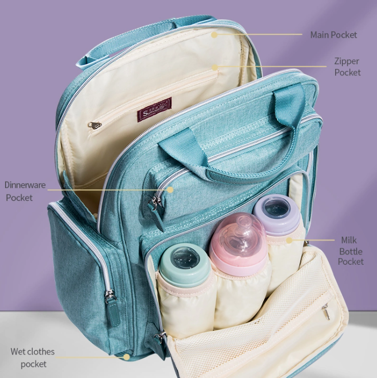 🎒 FlexiNest™ Expandable Diaper Backpack 🍼 – Smart Storage, Stylish Design & Built for On-the-Go Parenting