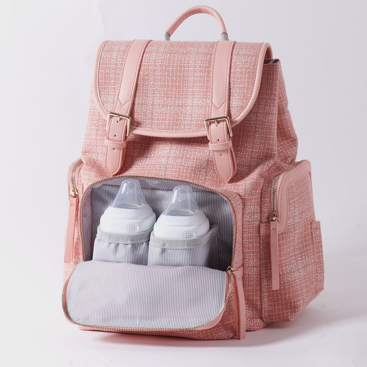 π ChicWeave Tweed Diaper Backpack πΌ β Stylish & Durable Baby Bag for Trendy Parents