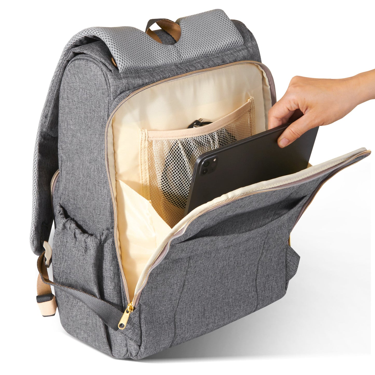 π UrbanTote Canvas Diaper Backpack πΌ β Durable & Stylish Baby Bag for On-the-Go Moms