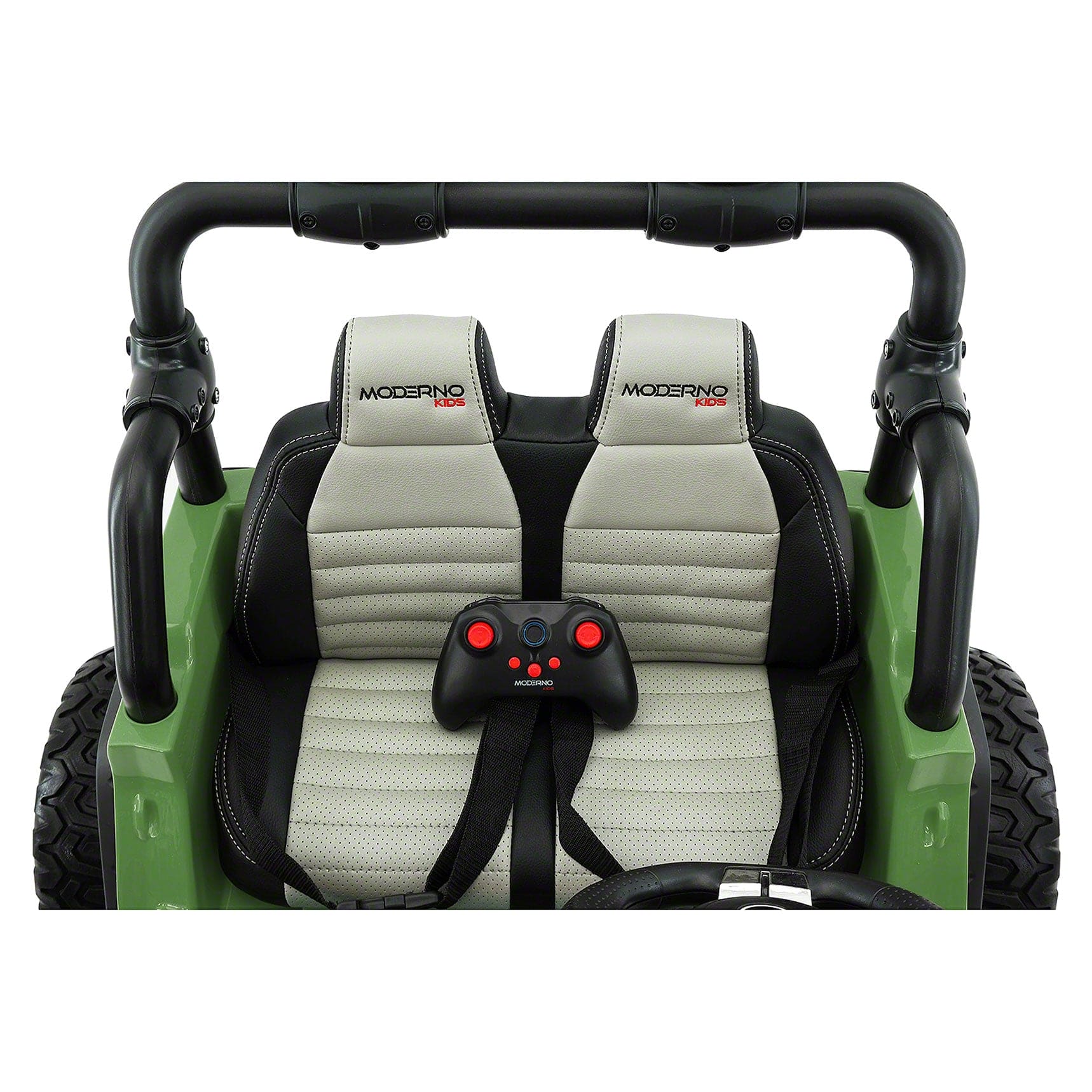 Trail Explorer 12V Kids Ride-On Car Truck with R/C Parental Remote | Olive Green - The Little Big Store