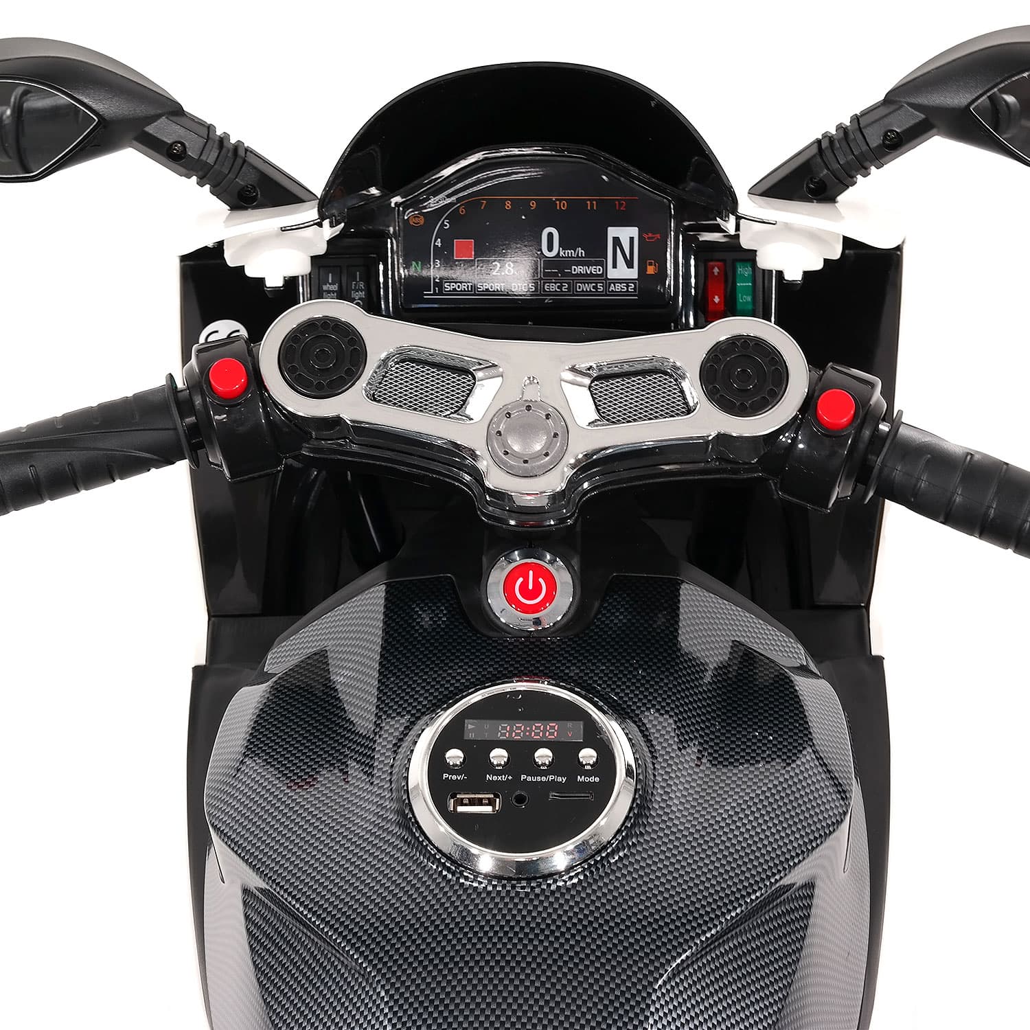 Street Racer 12V Electric Kids Ride-On Motorcycle | Black - The Little Big Store