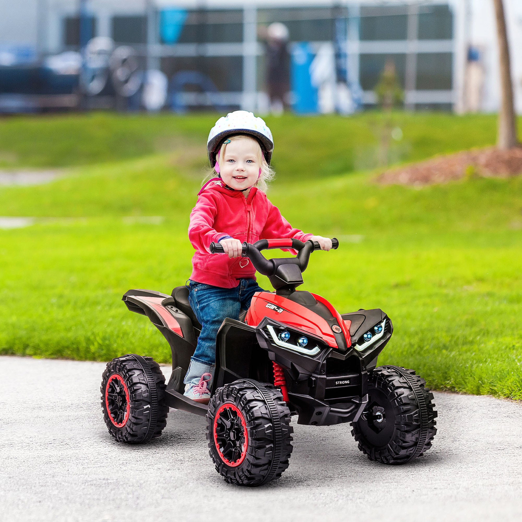 12V Kids Electric ATV Quad Car with Music & Headlights