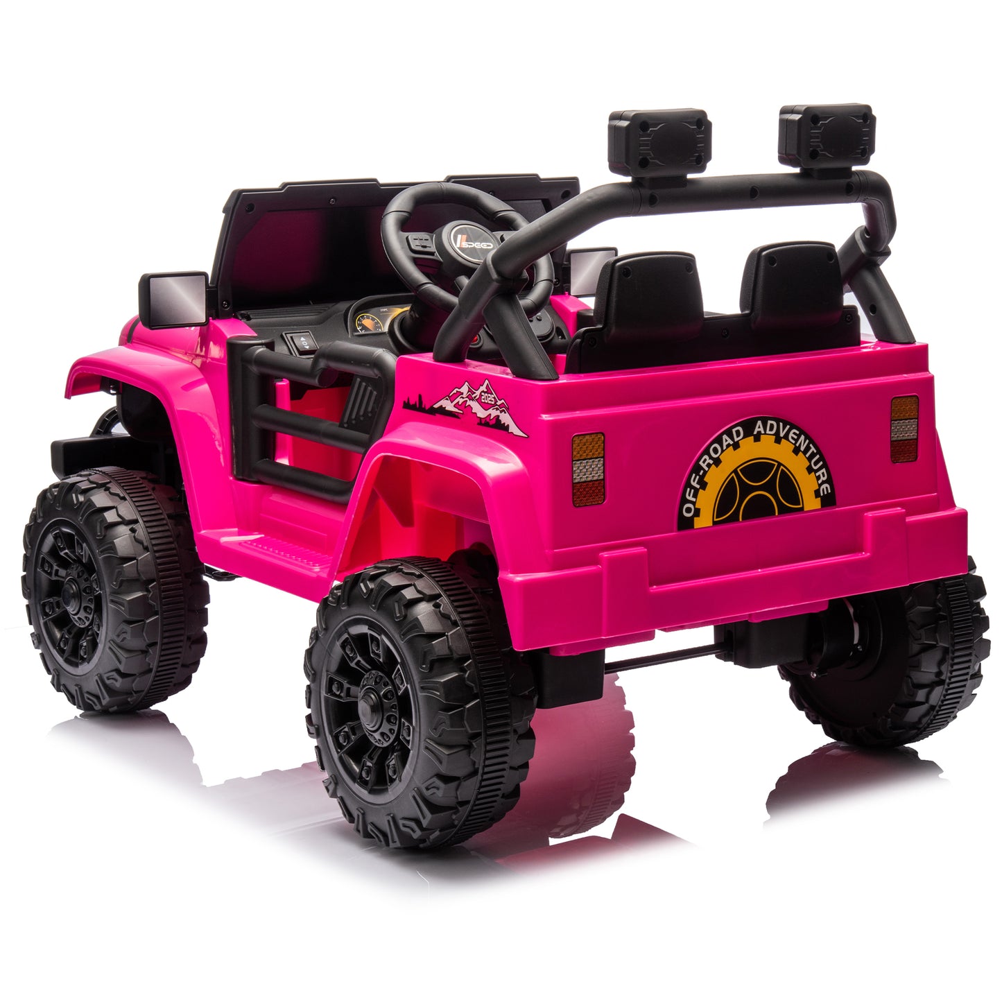12V Kids Ride On Electric Car W/Parents Control,Dual drive, Four-wheel Suspension,With music,Bluetooth,MP3,USB,with headlights, steering wheel quick release,Slow start for Kids Aged 2-4. - The Little Big Store