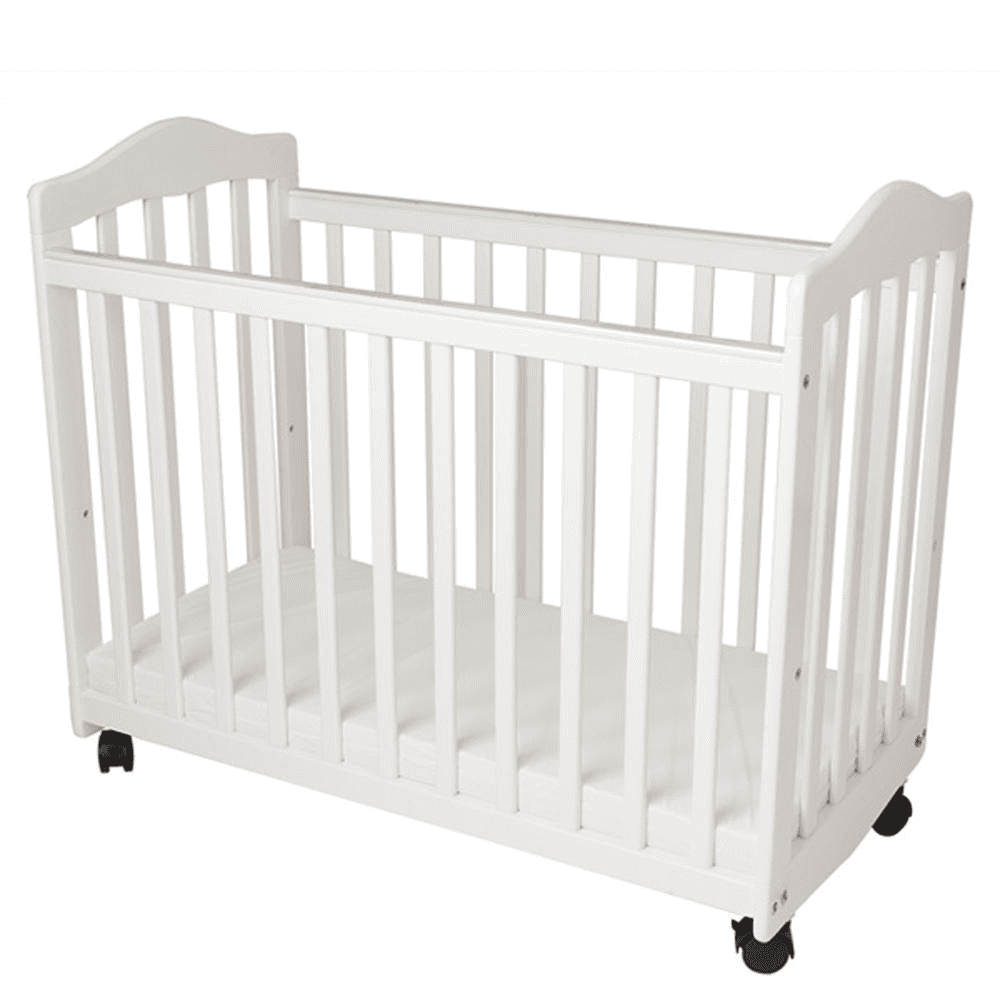 2-in-1 Convertible Cradle & Mini Crib with Mattress, White - The Little Big Store