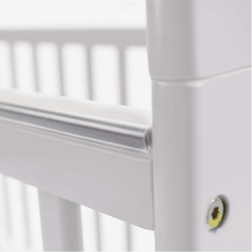 2-in-1 Convertible Cradle & Mini Crib with Mattress, White - The Little Big Store