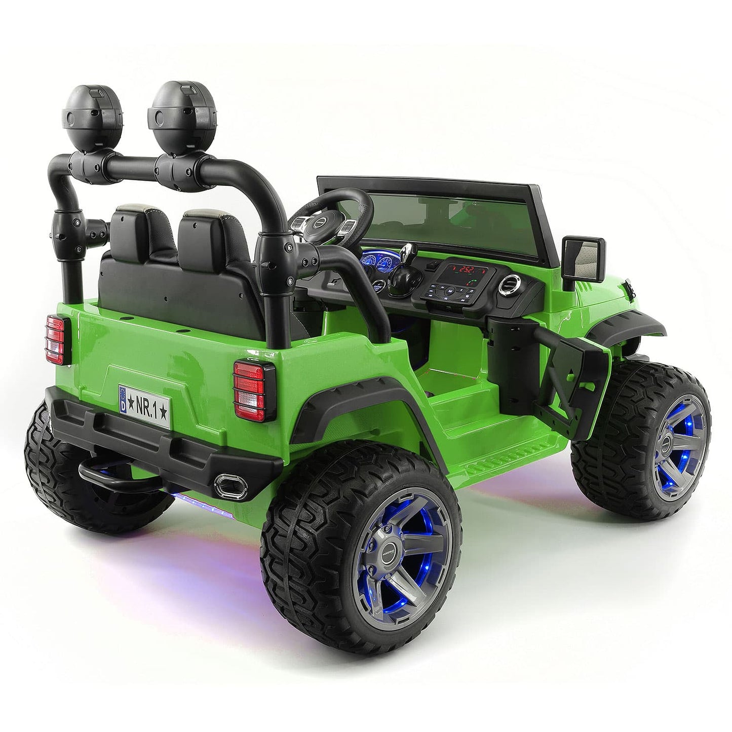 Trail Explorer 24V Kids Ride-On Car Truck with R/C Parental Remote | Green - The Little Big Store