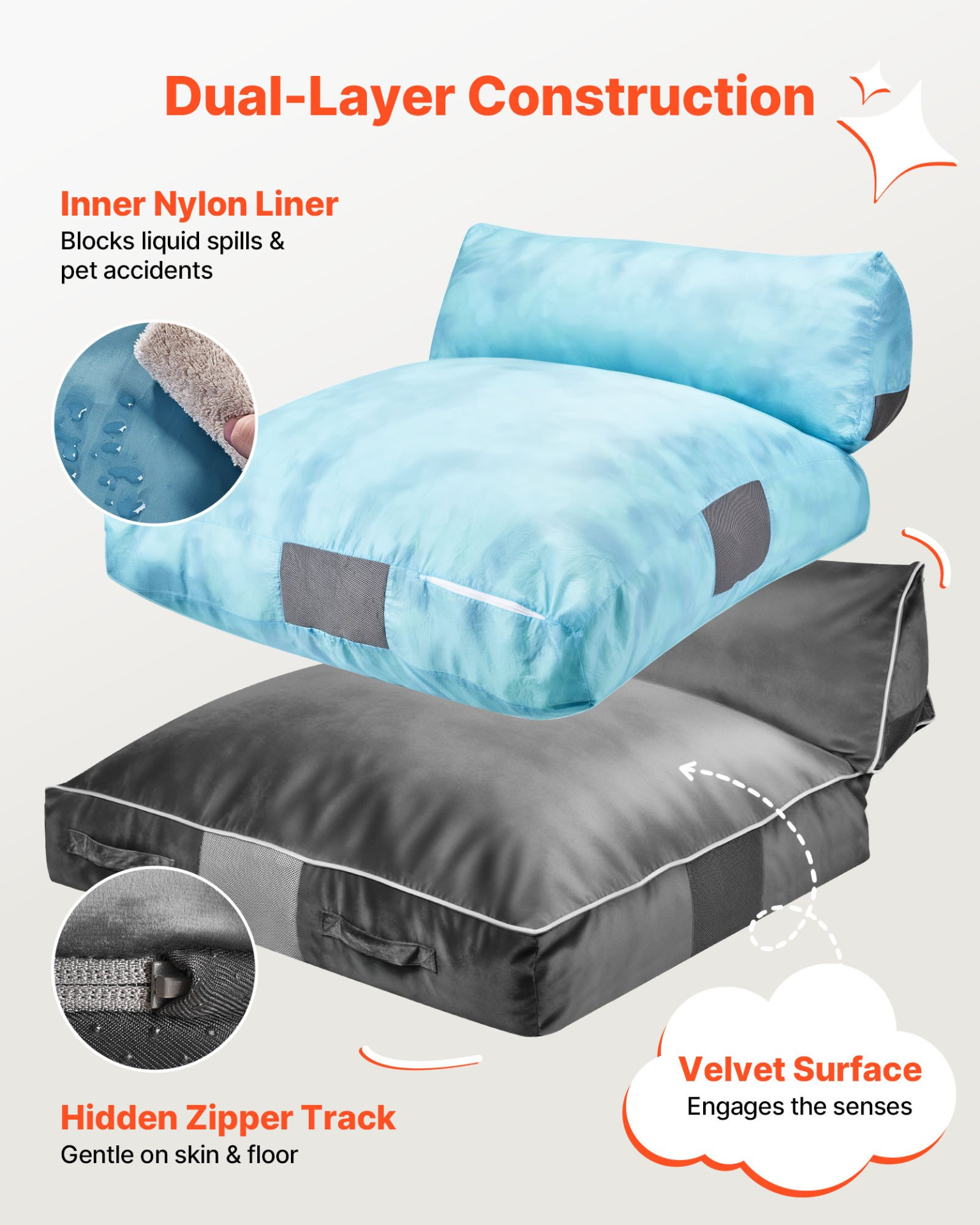 5 x 4.5 ft Kids Crash Pad – Soft Sensory Foam Landing Mat