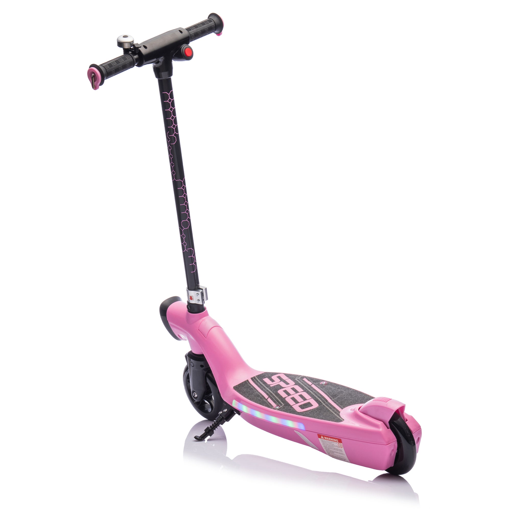 ZoomSpark™ X6 – LED Electric Scooter for Kids 6+ with Kickstand, Bell & Brake