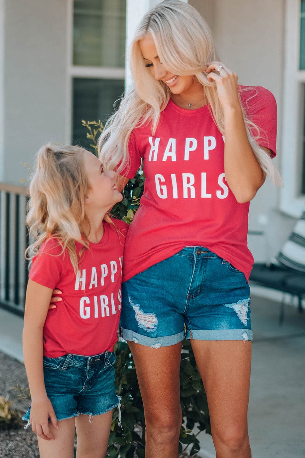 Girls Letter Graphic Short Sleeve T-Shirt - The Little Big Store