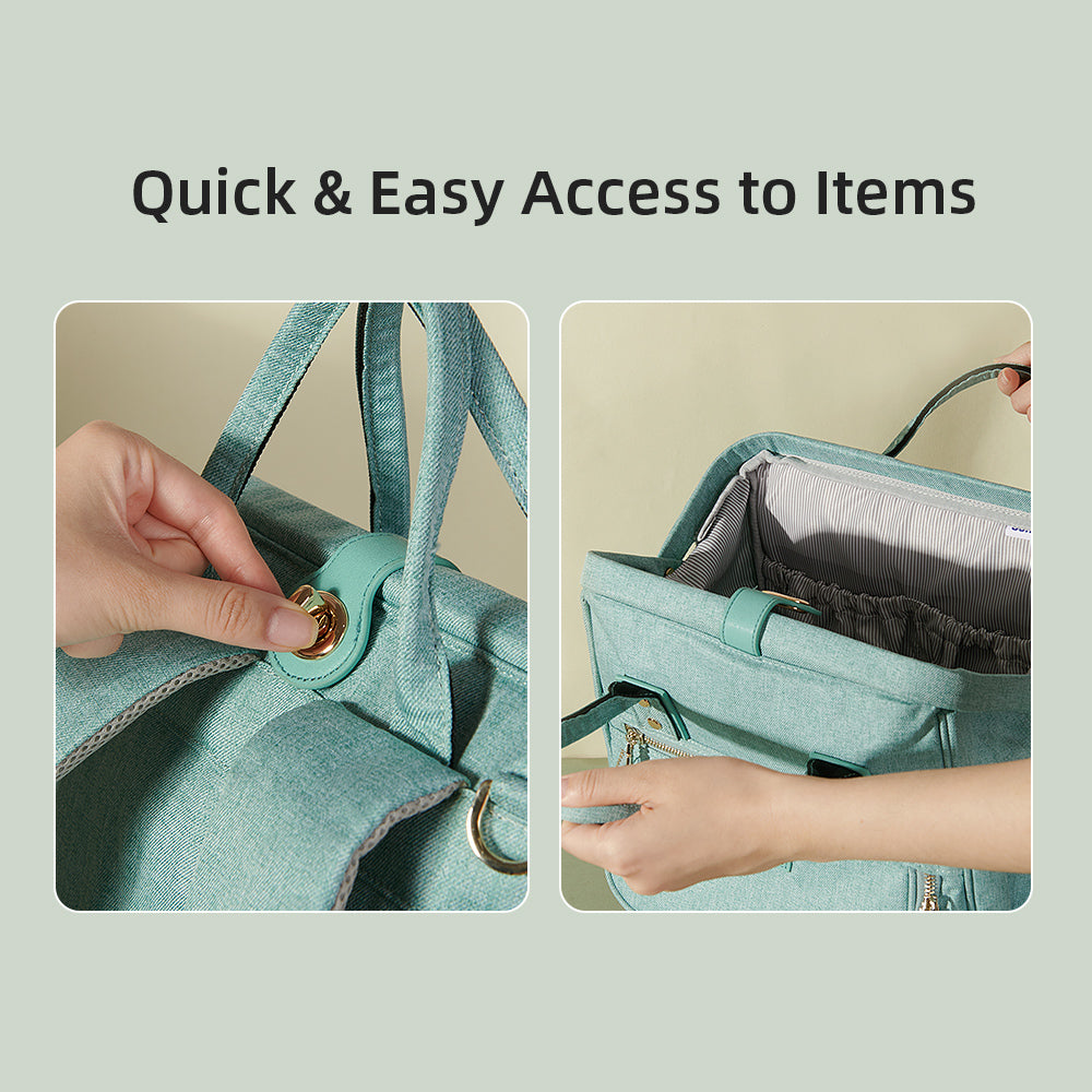 π QuickZip Easy-Open Diaper Backpack πΌ β Hassle-Free Access & Organized Storage for Busy Parents