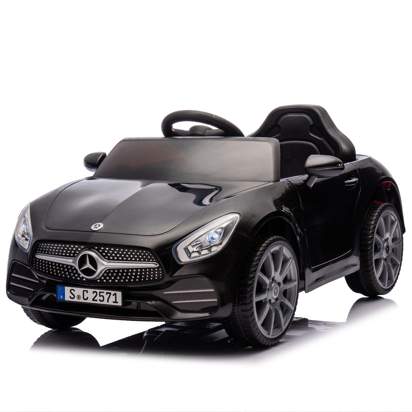 Licensed Mercedes-Benz CLS 350,12V Kids Ride On Toy Car w/Parents Control,2wd,Four-wheel suspension,Music,Bluetooth,LED Light,USB,Power display,Volume adjustment,Speeds 1.24-3.11MPH for Kids Aged 2-4. - The Little Big Store