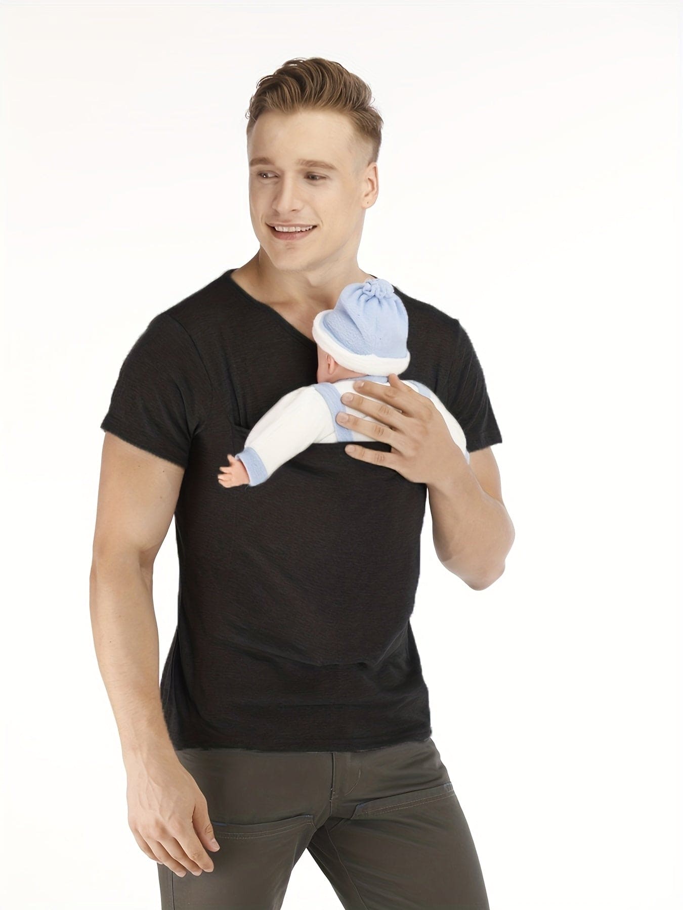Papa Pouch Tee: Carry Close, Bond Closer - The Little Big Store