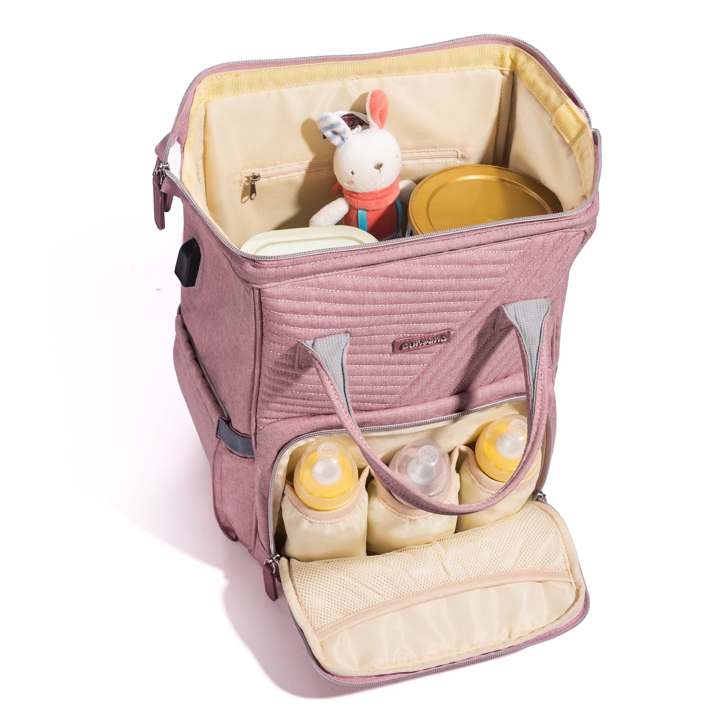 π LuxeQuilt Quilted Diaper Bag Backpack πΌ β Elegant, Spacious & Durable Baby Bag for Trendy Parents