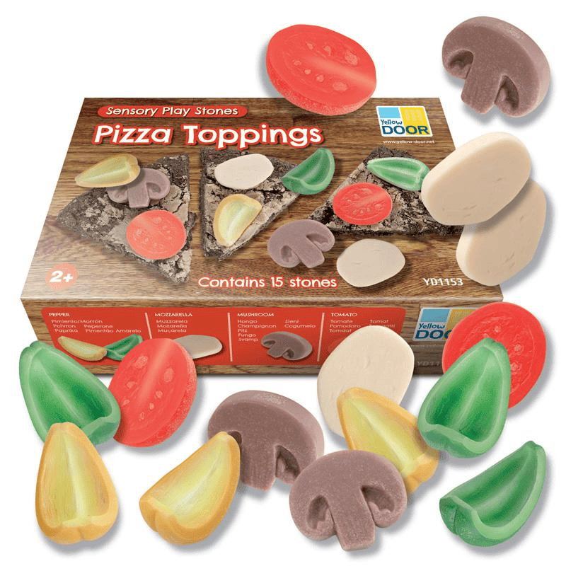 Sensory Play Stones, Pizza Toppings - The Little Big Store