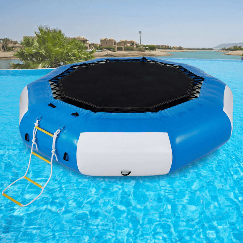 13ft Inflatable Water Bouncer Trampoline – Heavy Duty Splash Platform