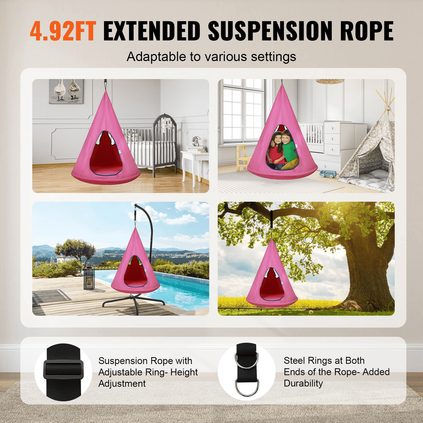 WhimsiSwing™ Kids Sensory Nest Hammock - The Little Big Store