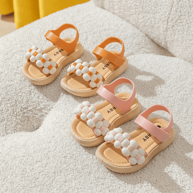 Anti-Slip "Flowers" Sandals for Girls Multivariant - The Little Big Store