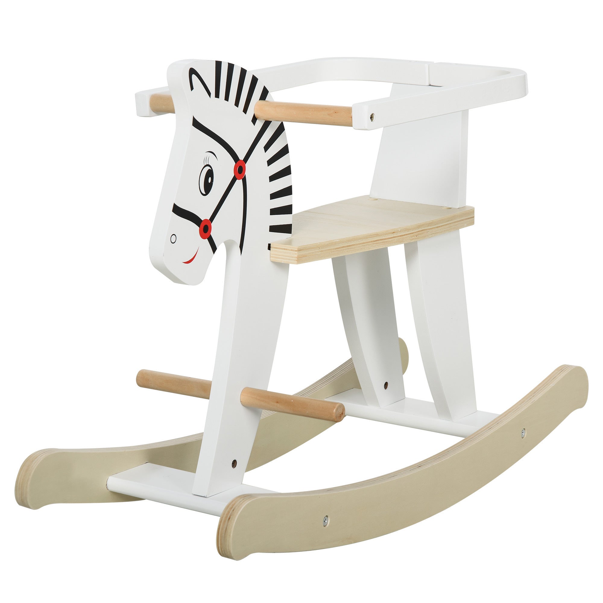 🐴✨ Classic Wooden Rocking Horse for Toddlers – Safe, Stylish & Fun Ride-On Toy 🪵🎁