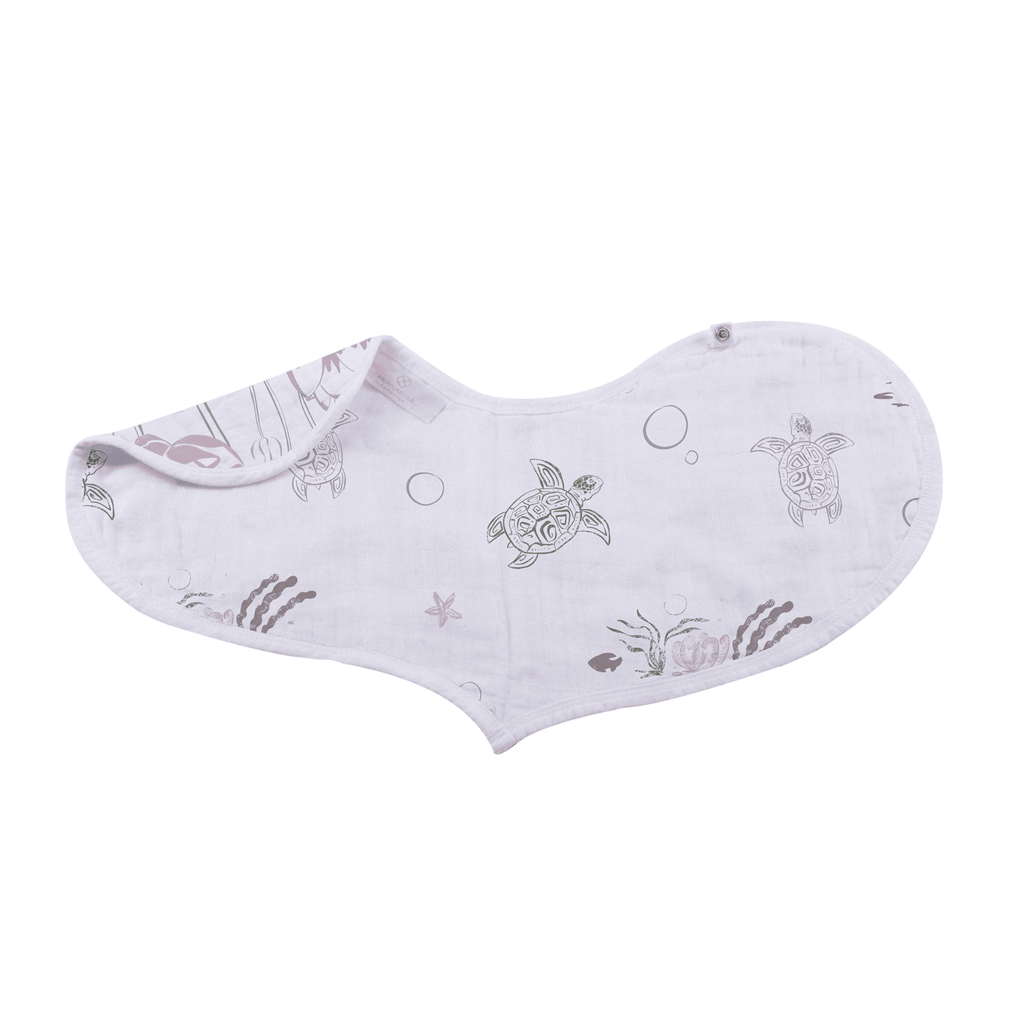 Under The Sea Bamboo Heart Bib 2PK - The Little Big Store
