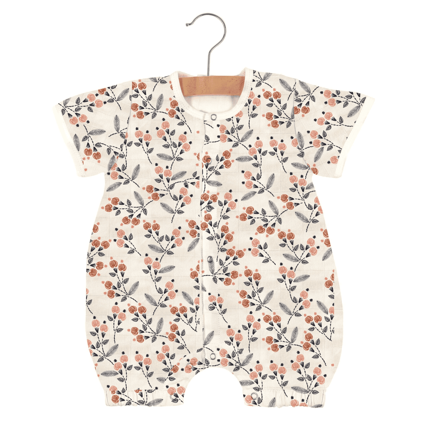 Blossom Baby Romper: Dahlia Floral Bamboo Edition - The Little Big Store