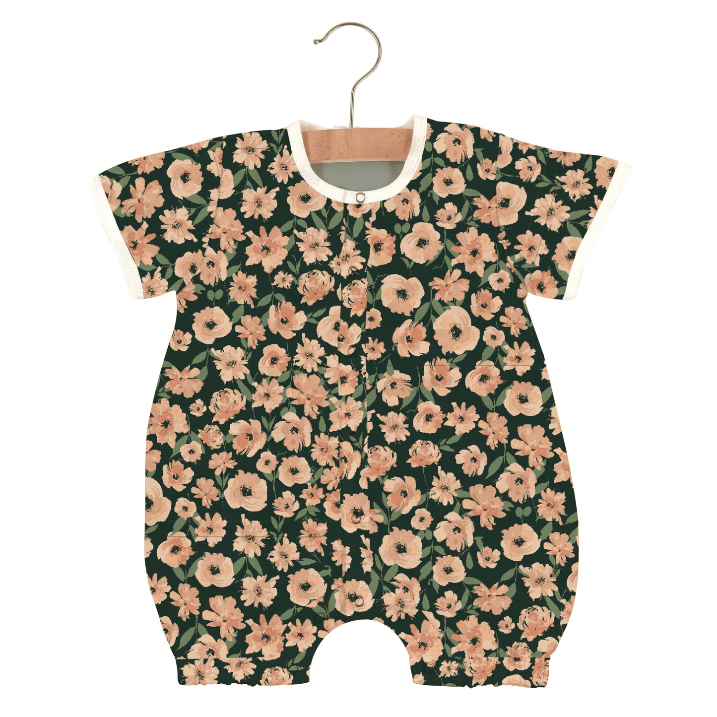 Canyon Sunset Flowers Bamboo Newcastle Mini Romper - The Little Big Store