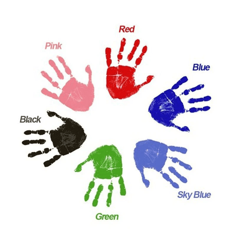 DIY Kit for Souvenir Feet/Handprints on white background Multivariant - The Little Big Store
