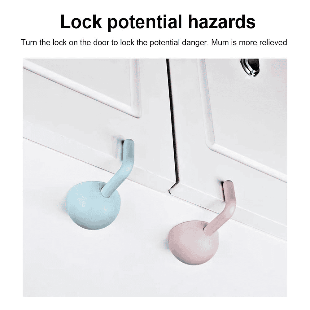 1-3 pcs Childproof Safety Hooks for Doors and Drawers Multivariant - The Little Big Store