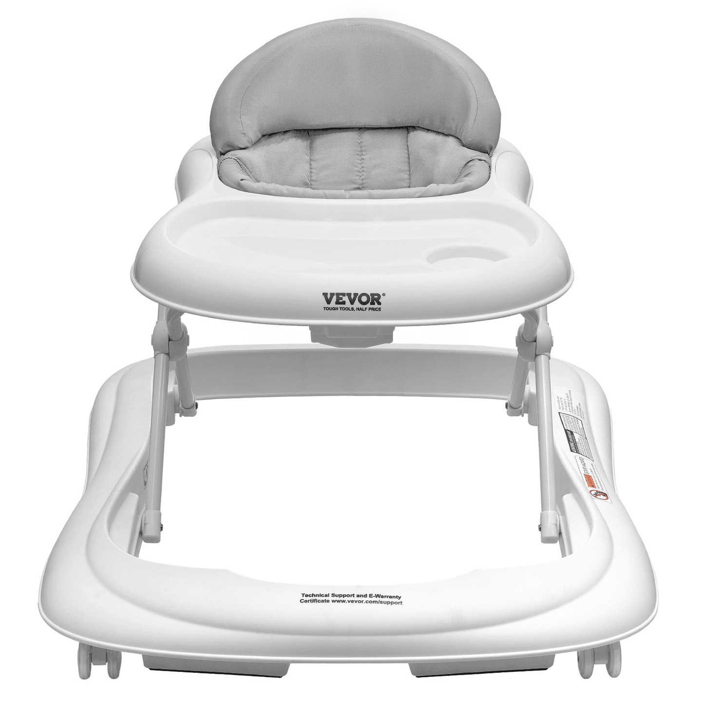 Baby Walker, Foldable Baby Walkers with 3-Level Adjustable Height, Rolling Toddler Walker and Activity Center with Wheels & Feeding Tray, Anti-Rollover Activity Helper for Boy Girl 6-12 Months - The Little Big Store