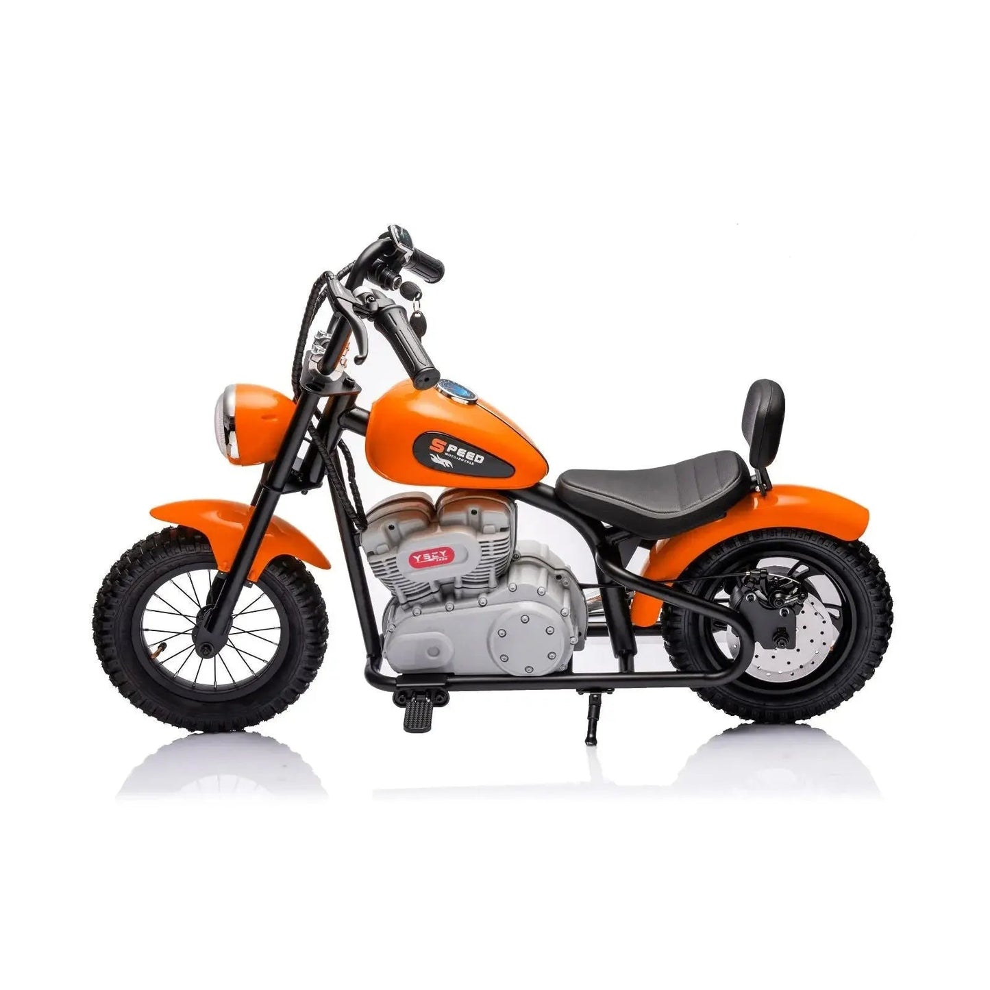 ⚡ Freddo E-Chopper™ 36V – Electric Mini Cruiser with Leather Seat & Air-Filled Tires